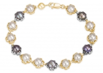 Bracelet de perles de verre jaunes I Bijoux portugais – Luisa Paixao