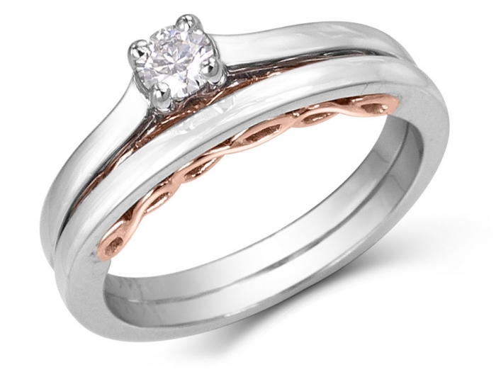 Vicky: Infinity design diamond engagement ring | Ken & Dana Design
