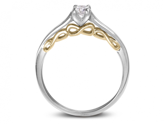 2 Carat Infinity Design Morganite and Diamond Bridal Ring Set in Rose —  kisnagems.co.uk
