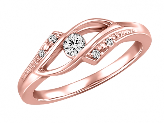 Platinum Pressure Set Diamond Engagement Ring - Turgeon Raine