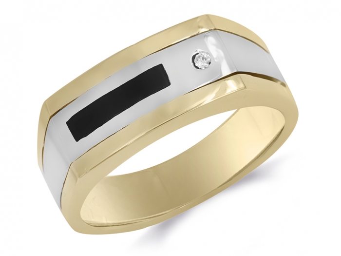 TGDJ 10k Yellow Gold Men's 1/2ct TDW Diamond Ring G-H, I2-I3  (Available,8,9,10,11) (8)|Amazon.com