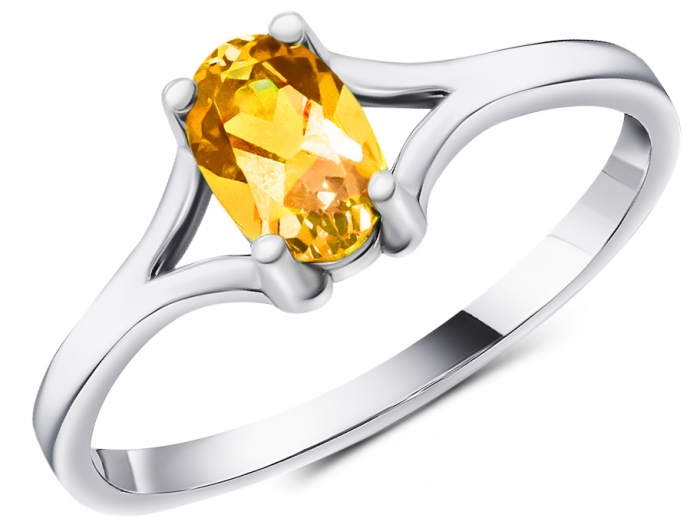 November Birthstone Ring, Natural Citrine Ring ,wedding Ring,cushion  Cut,silver Ring, Yellow Gemstone Ring - Etsy