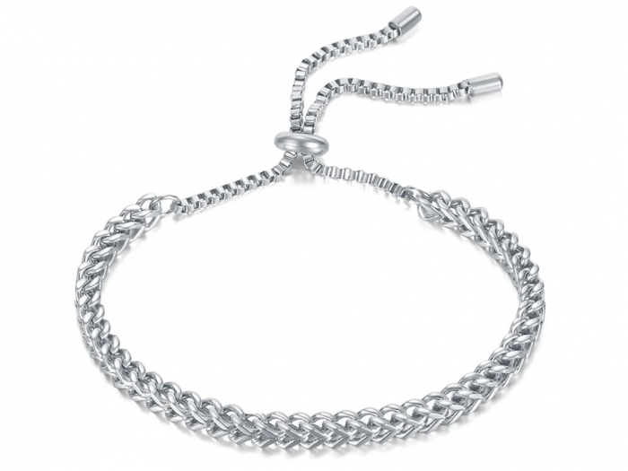 Indi Creation Luxury Infinity Silver Plated Bolo Chain Bracelet For Stylish  Women Girl : Amazon.in: Fashion