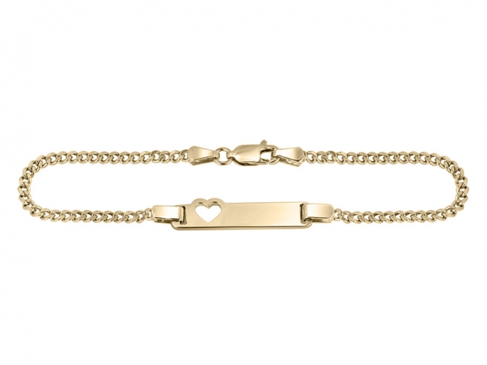 Bracelet identité Amour en or jaune 10k pour femmes - Bijouterie Langl