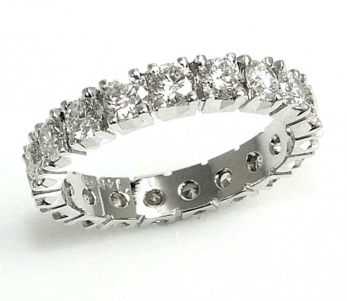 square diamond eternity band