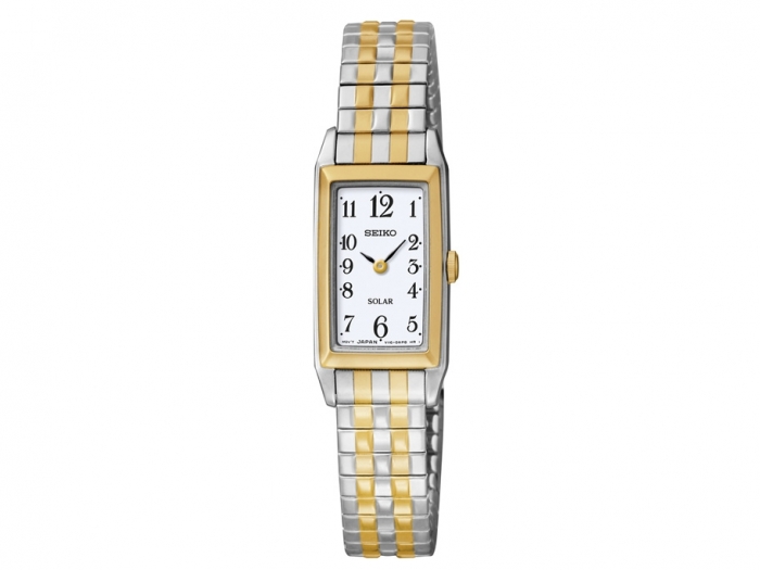 Seiko Solar Classic 2-tone expansion bracelet watch for ladies