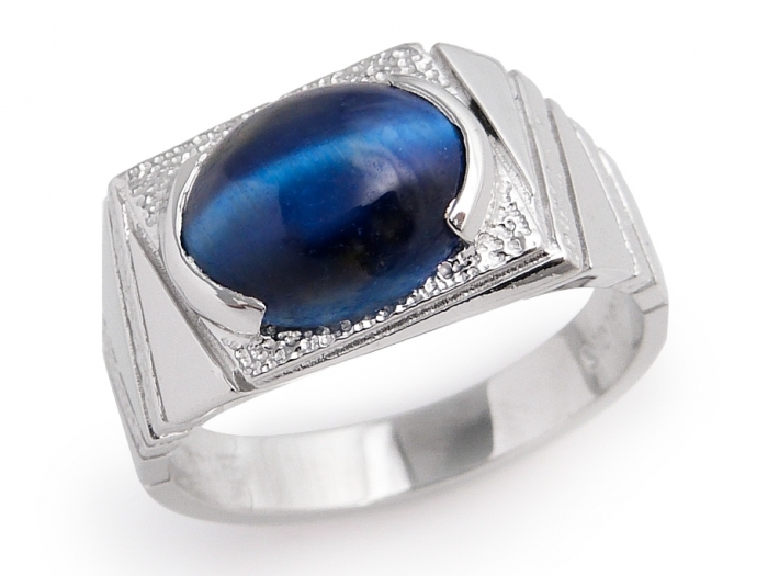 Cat's Eye Stone Ring Gold 18K Gemstone Ring By Asana Crystals
