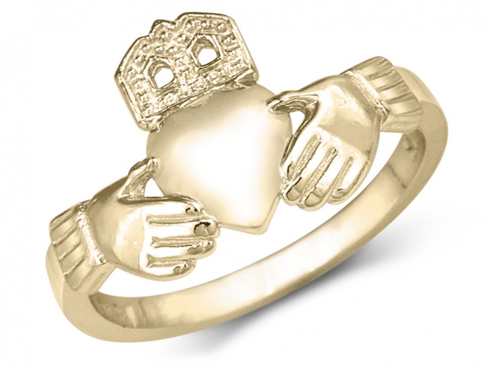 Claddagh Celtic Knot Wedding Ring - HC100329 - 14K Gold