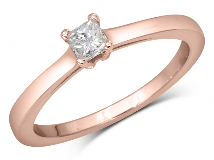 Princess cut solitaire 2025 engagement ring