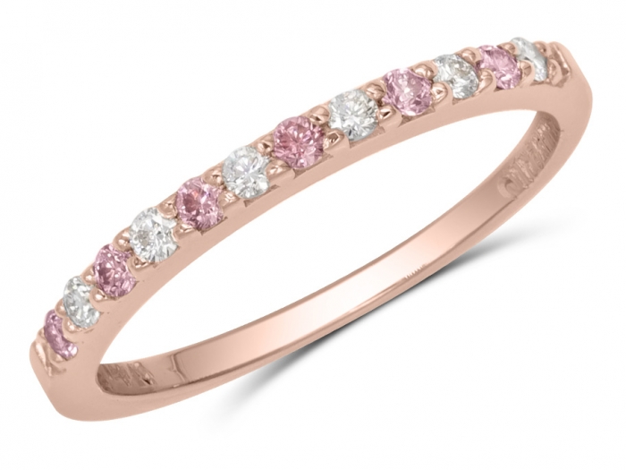 Pink diamond eternity on sale band