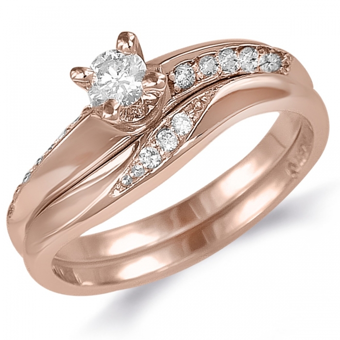 Golden Alloy Austrian Diamond Bridal Set 177809