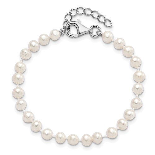Ensemble perles d'eau douce blanches collier bracelet boucles d