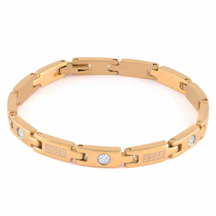 Gold Greca chain bracelet | Versace | MATCHES UK